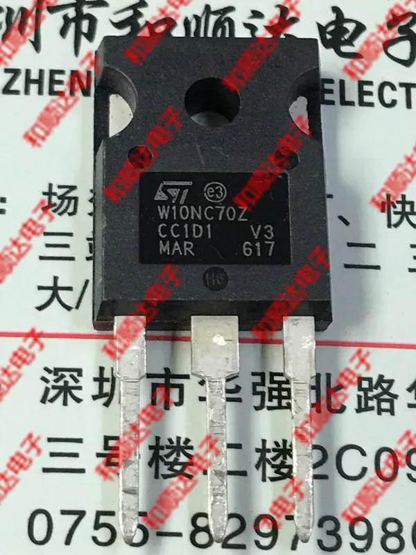 

Original New / 2pcs / W10NC70Z STW10NC70Z TO-247 700V 10.6A