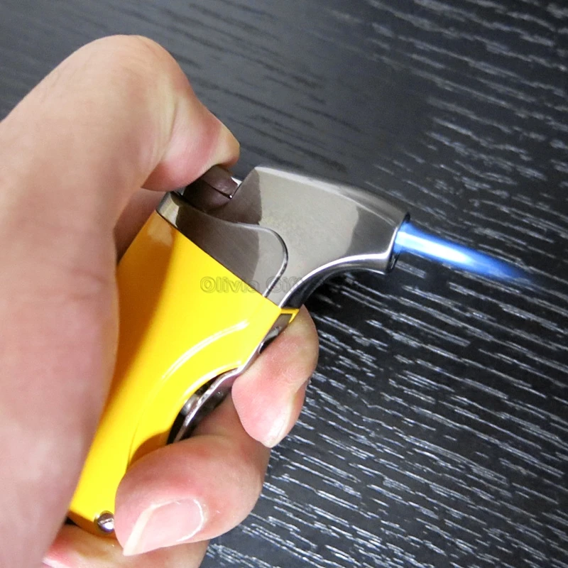 1 фонарь металлическая зажигалка для сигарет COHIBA Бутановая Зажигалка со