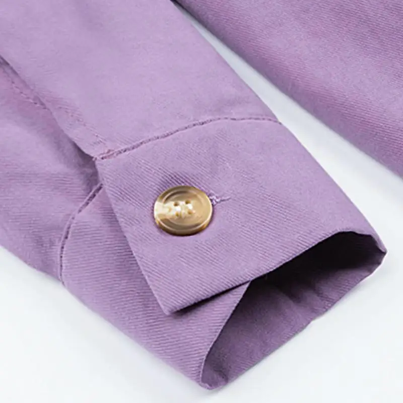 

Jackets Women Solid Turn-down Collar Pockets Colorful Leisure Sweet Outwear Coats Womens Teens Style Chic Harajuku Trendy