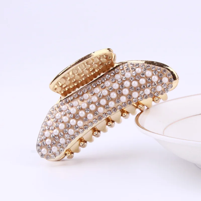 1 шт. большая заколка для волос элегантная полностью блестящая с кристаллами