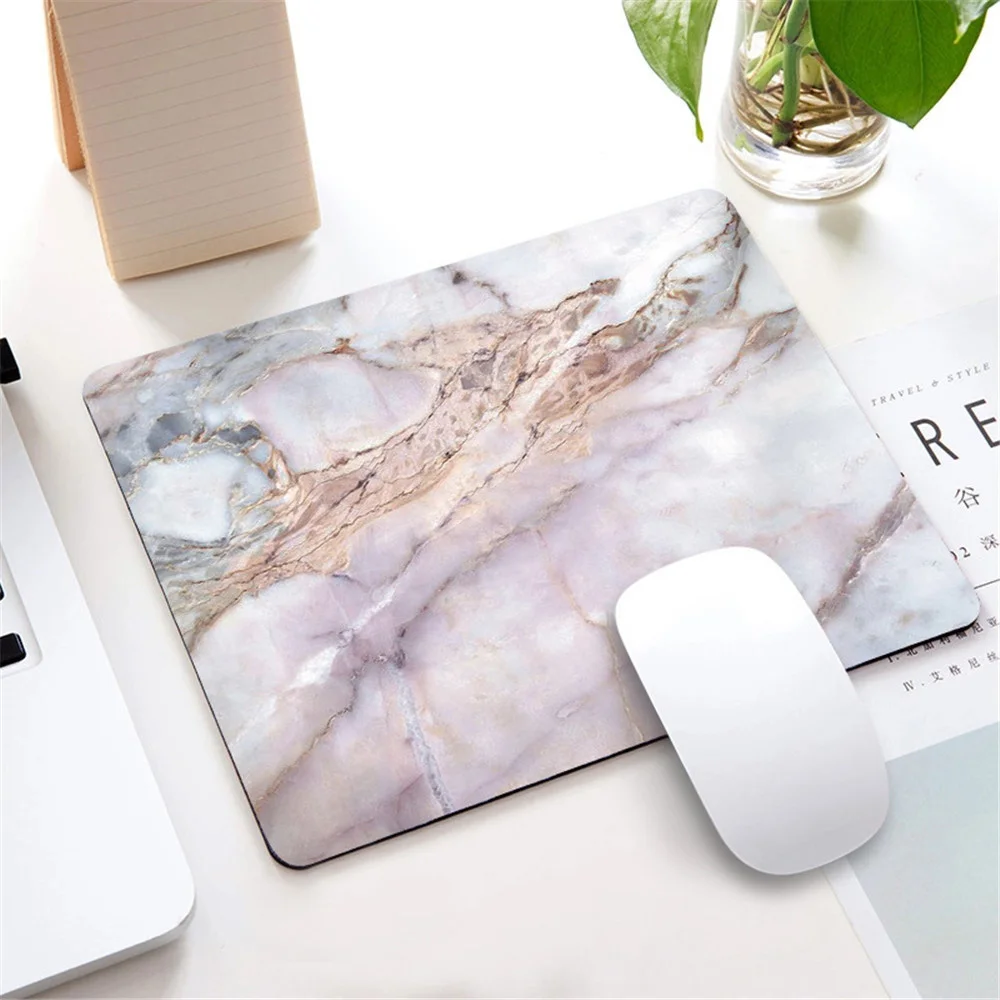 nordic style marble mousepad for gaming laptop computer desk mat mouse pad wrist rests table mat office desk set accessories free global shipping