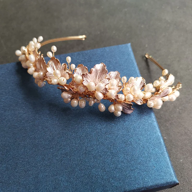 SLBRIDAL ручной работы Роскошные сплав лист с украшением в виде кристаллов Стразы