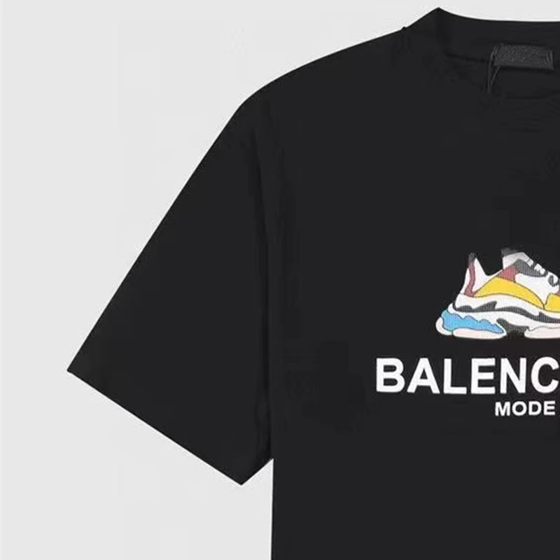 

New 2021 Women Summer T-Shirt Femmle Harajuku O-Neck Contton Tee Ladies Luxury Designer Brand Tops Printing Cartoon Shirts W4