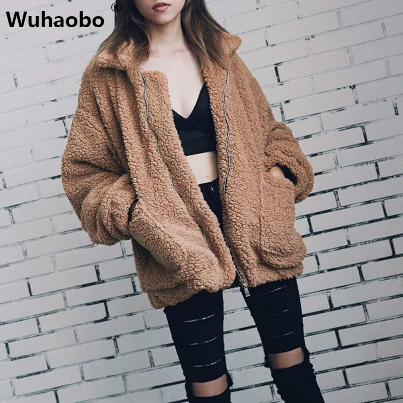 3XL размера плюс Пальто с искусственным мехом зимняя женская обувь толстый теплый