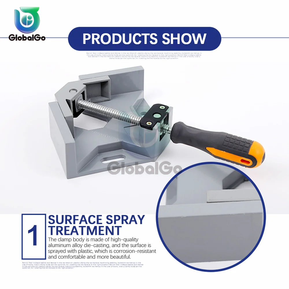 Угловые зажимы с рукояткой под углом 90 градусов |