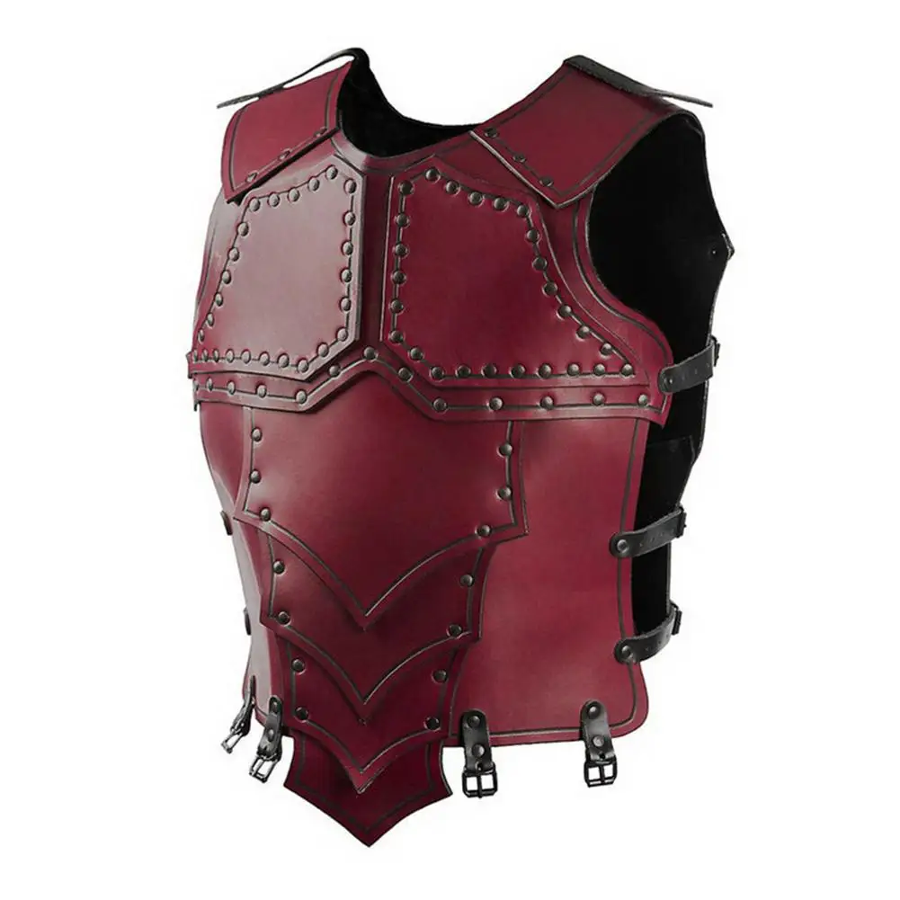 

Medieval Knight Costume Knight Chest Armor For Protecting Chest And Back Vintage Leather Costume For Party Cosplay Activities