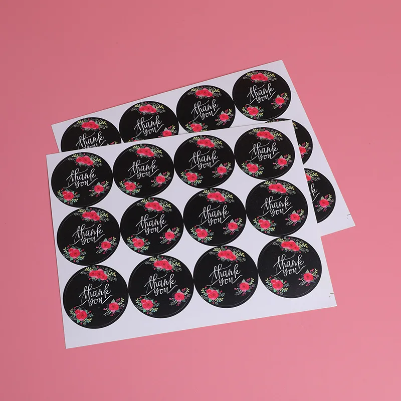 60 шт. упаковочные этикетки подарочные пакеты спасибо бумажный пакет Свадьба