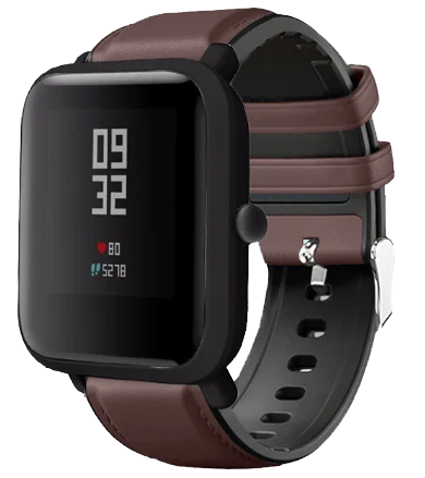 Ремешок из натуральной кожи для часов Xiaomi Huami Amazfit Bip/GTS/GTR 42 мм/Garmin Duh/245/245 м