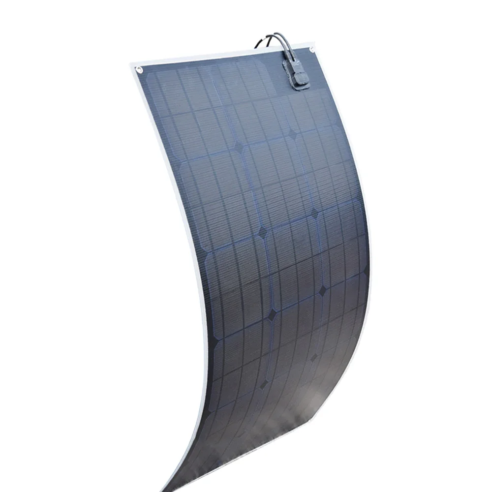 

flexible solar panel 100w etfe 20.5v Black Class-A solar monocrystalline solar cell 200W 12V/24v dc waterproof
