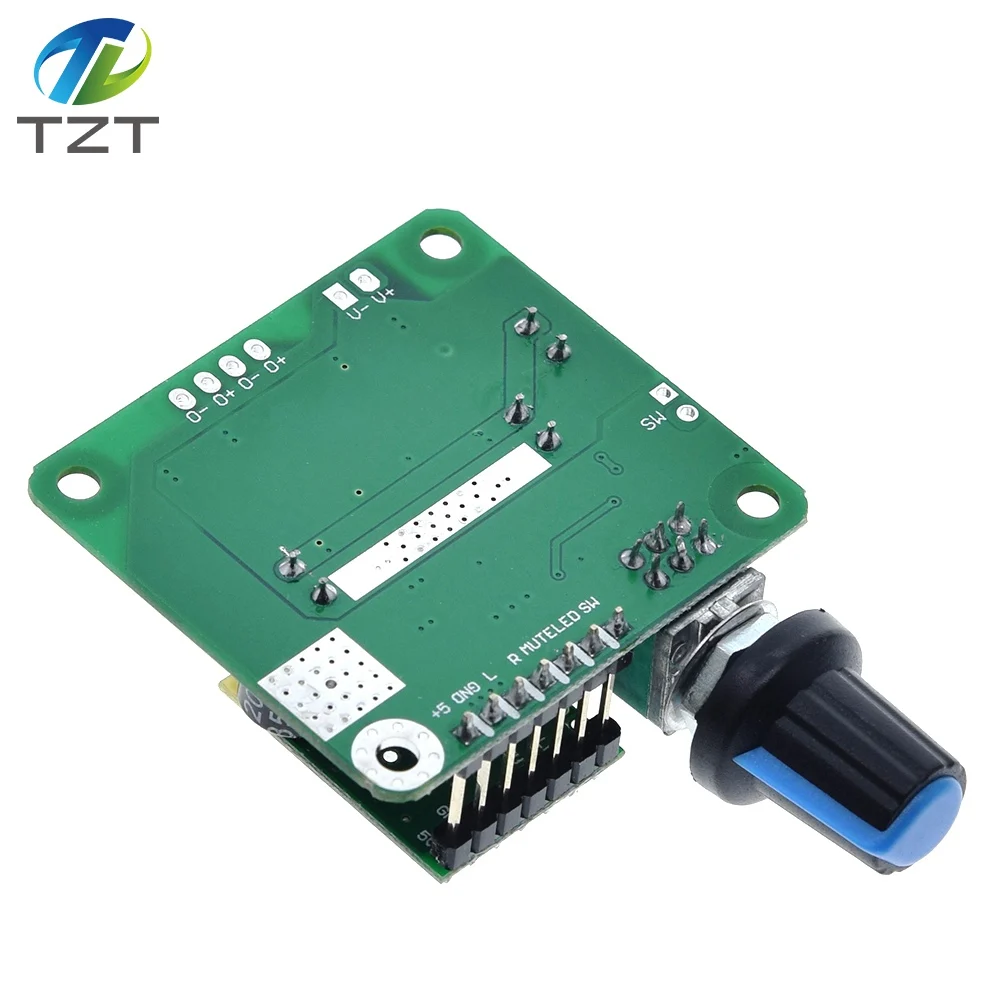 TZT Bluetooth 4,2 TPA3110 15 Вт+ 15 Вт Цифровой стерео аудио усилитель мощности плата Модуль 12 в-24 в автомобиль для USB динамик, портативный динамик