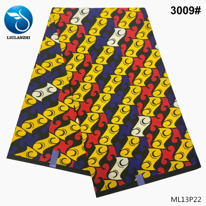ML13P22 Воск liulanzhi Африканский нигерийский хлопок воск ткань для ткани Анкара ткань ML13P28 - Цвет: ML13P22