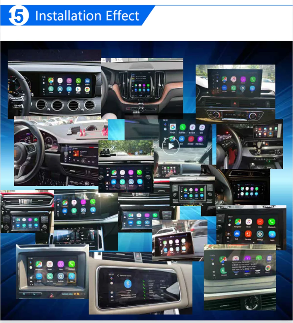 Беспроводной автомобильный мультимедийный плеер Carplay Android Ai Box 9 0 Mirror link для