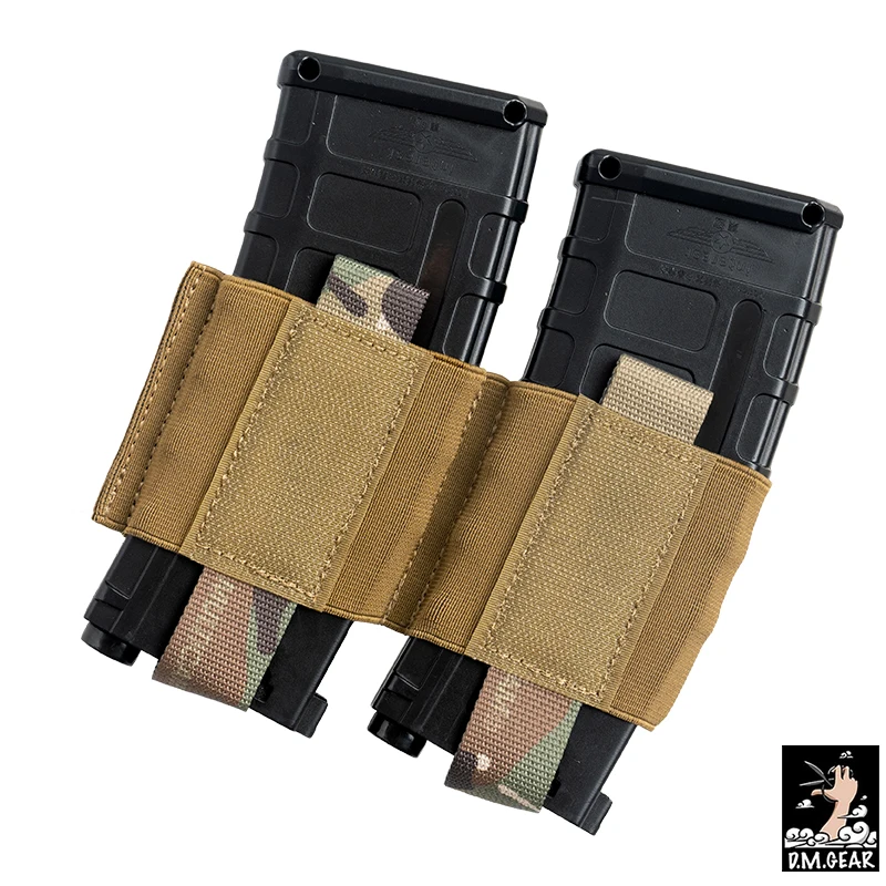 

DMgear Тактический Двойной органайзер для магазина 556, органайзер, эластичный Органайзер на липучке для магазина