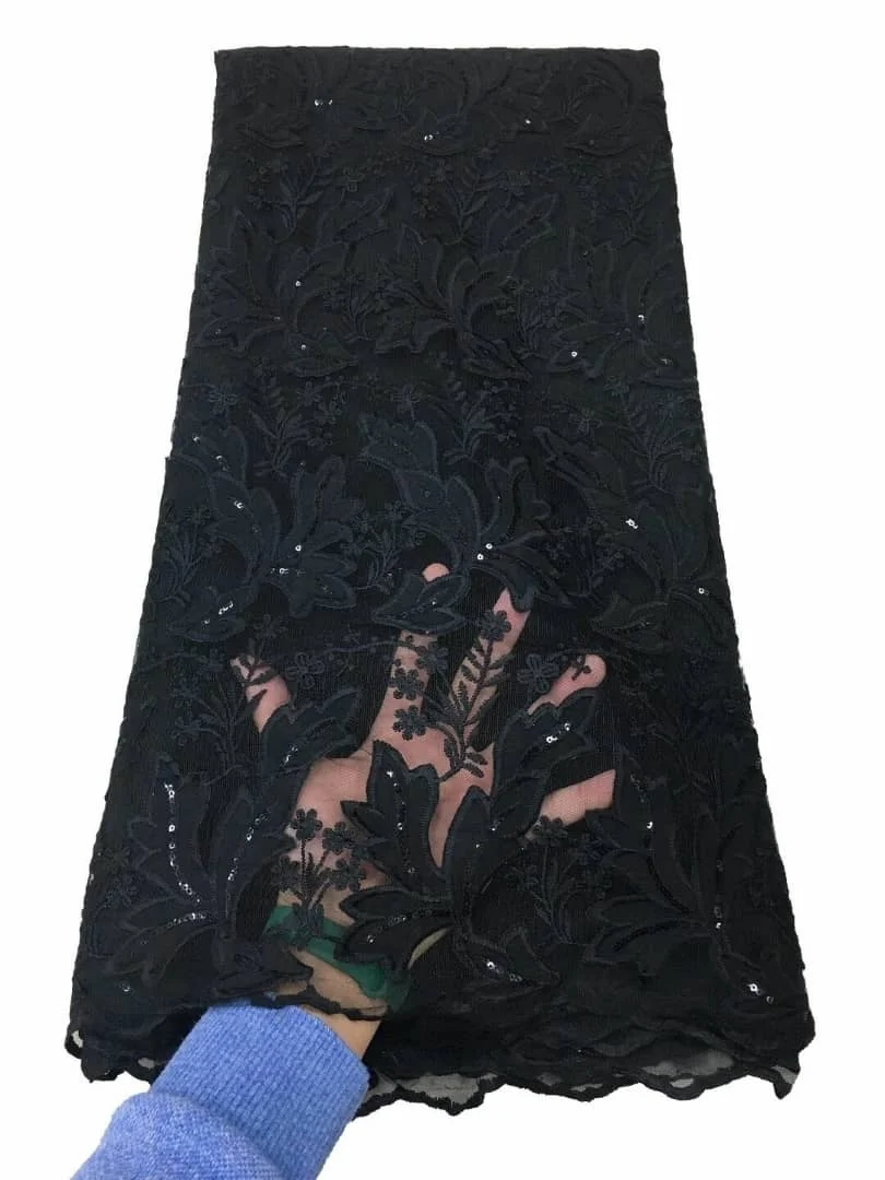 

2020 New Arrivals Net Lace With Sequins In Yellow Color JL3004