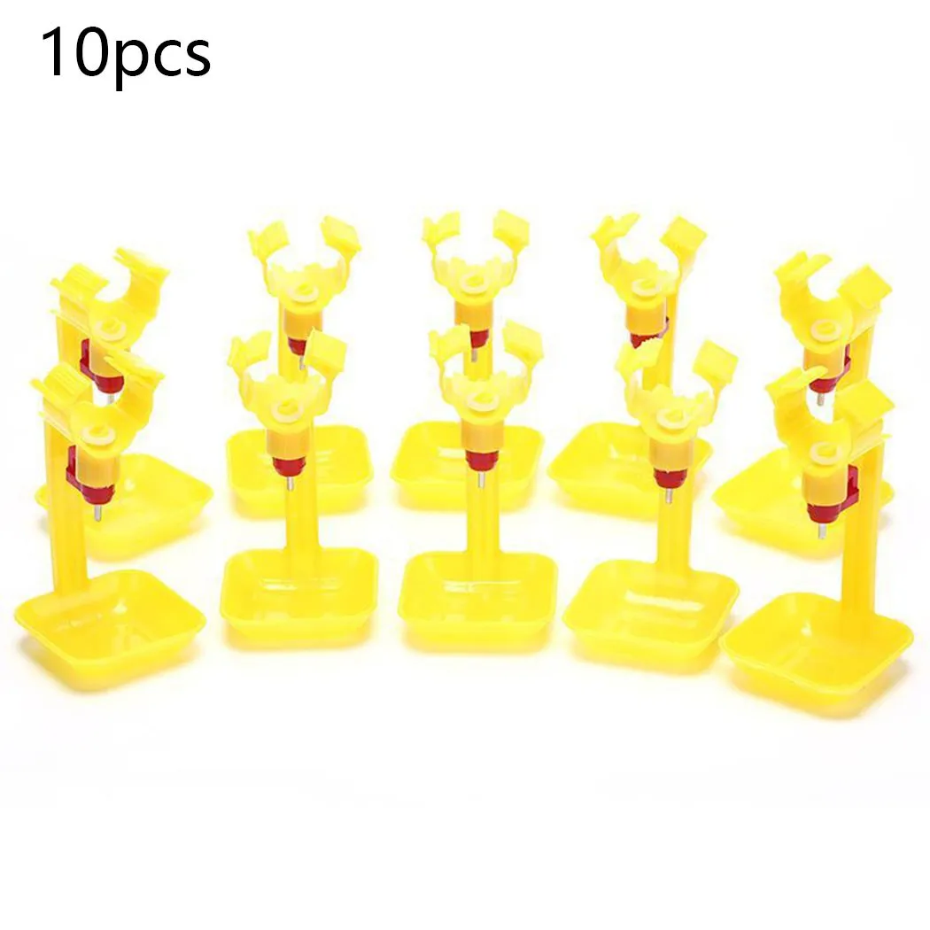

5/10pcs Poultry Chicken Hanging Duck Drinking Water Nipple Drinker Feed Save Water Bird Feeders Drilling Pipe