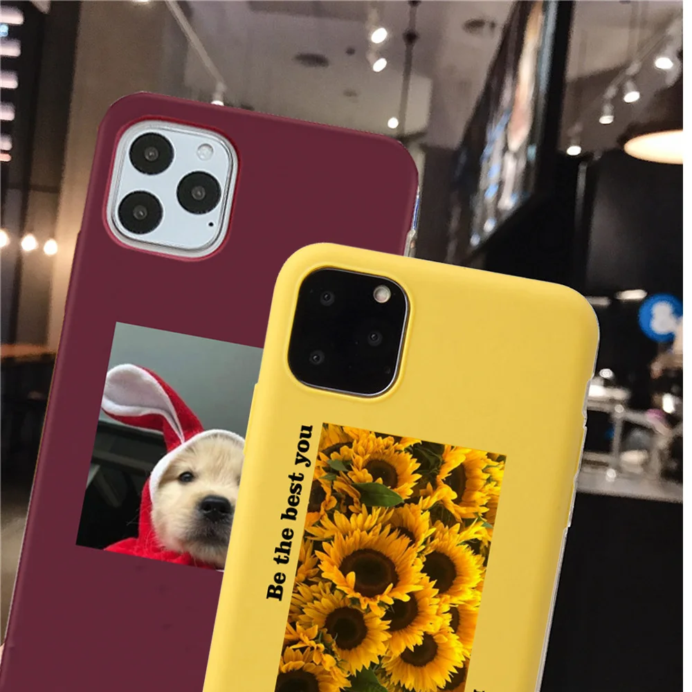 Матовый чехол для телефона iPhone 12 6S 7 7Plus 8 8Plus X XS Max XR SE 2020 мягкий из ТПУ с милым котом
