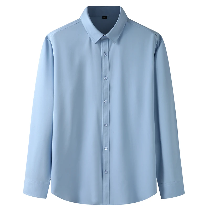 

10XL 8XL 6XL 5XL Camisa мужской рубашки для мальчиков с длинным рукавом мужская рубашка брендовая одежда свободного покроя Slim Fit Camisa социальная Masculina ...