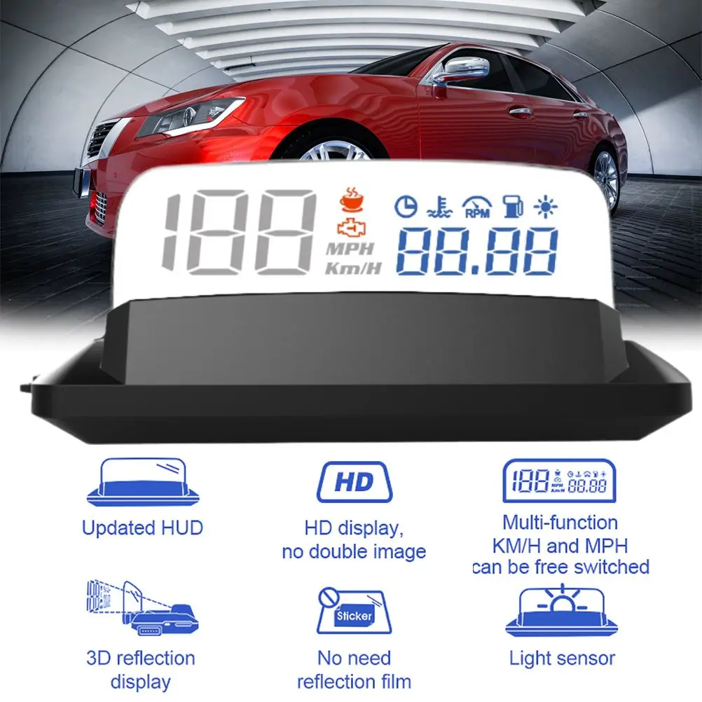 L3 OBD ii Дисплей на лобовом стекле Автомобильный дисплей s Спидометр сигнализация