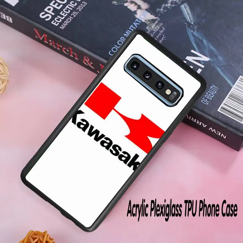 

Japanese brand Kawasaki moto Phone Case Acrylic Plexiglass TPU For Samsung Galaxy S8 S9 S10 s10e S20 PLUS ULTRA S6edge