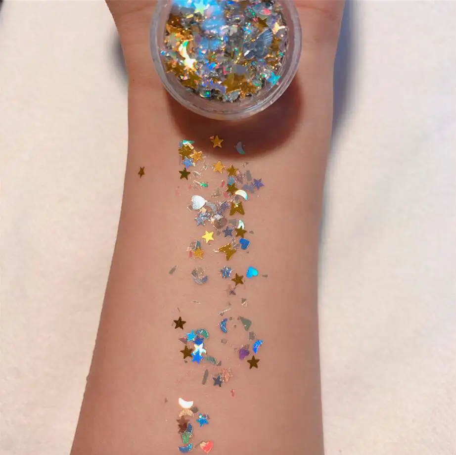 

24 Colors Diamond Eyeshadow Sequins lasting Shimmer Glitter Gel Mermaid Sequins Powder Makeup Party For Eye Face Body Nail Art