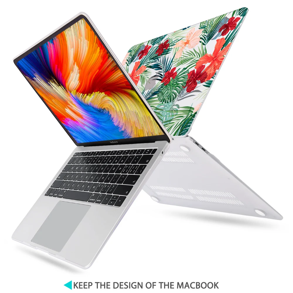 Жесткий чехол Crazy Design с цветочным рисунком жирафа для Macbook Air 13 A1932 Pro 13 Touch Bar A2159 16 дюймов чехол для ноутбука A2141