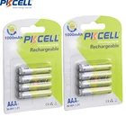 8 шт., никель-металлогидридные аккумуляторы AAA 1,2 в, 1000 мА  ч