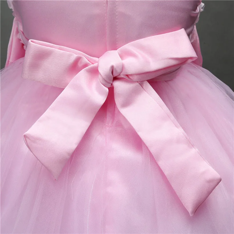 

Girl Party Dress Costume Kids Clothes Sleeveless Girls Lace Dress Robe Fille Birthday Ball Gown Girls Wedding Dress