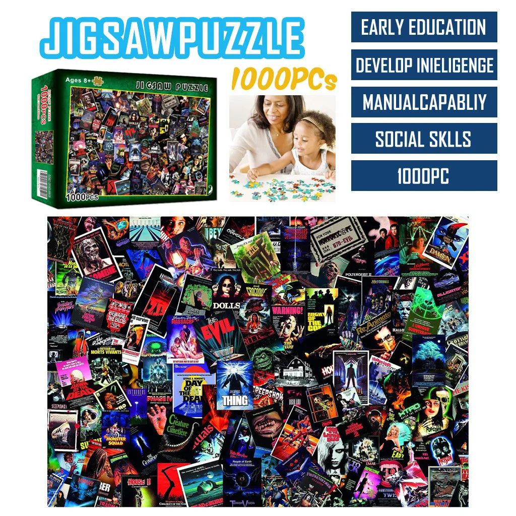 

Jigsaw toy 1000pc adult children printing puzzle Halloween holiday gift children paper puzzle HOT Ѭазвиваие игѬђки 40*