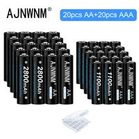 1 2v ni mh aa battery rechargeable 2800mah with aaa rechargeable battery aaa 1 2v