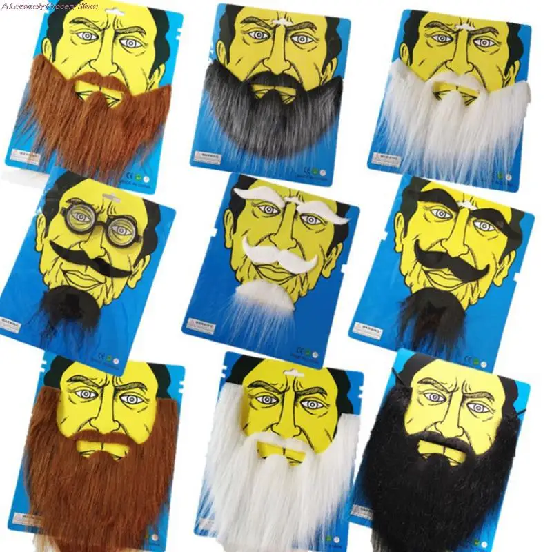 

Funny Costume Pirate Party Mustache Cosplay Fake Moustache Fake Beard For Kid Ad