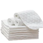 10 шт. подгузники Слюнявчики муслин ткань впитывающий мочалки складной Подгузники для ребенка в возрасте 3 слоя моющиеся подгузники