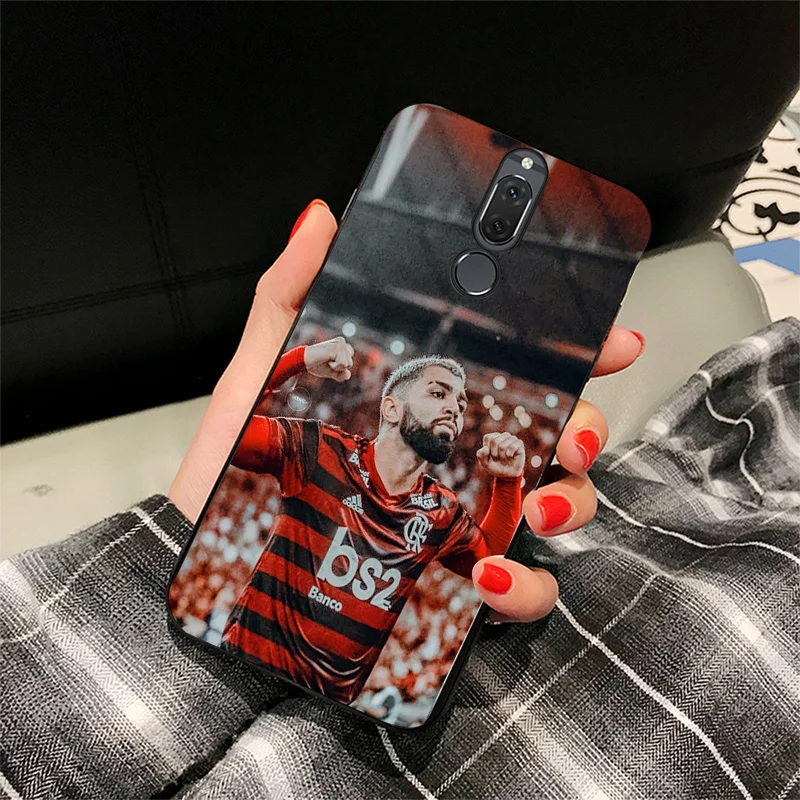 Чехол для телефона Flamengo RJ FC чехол Huawei P10 P20 P30 Pro черный мягкий из ТПУ DIY Barbosa Honor 8 9 20