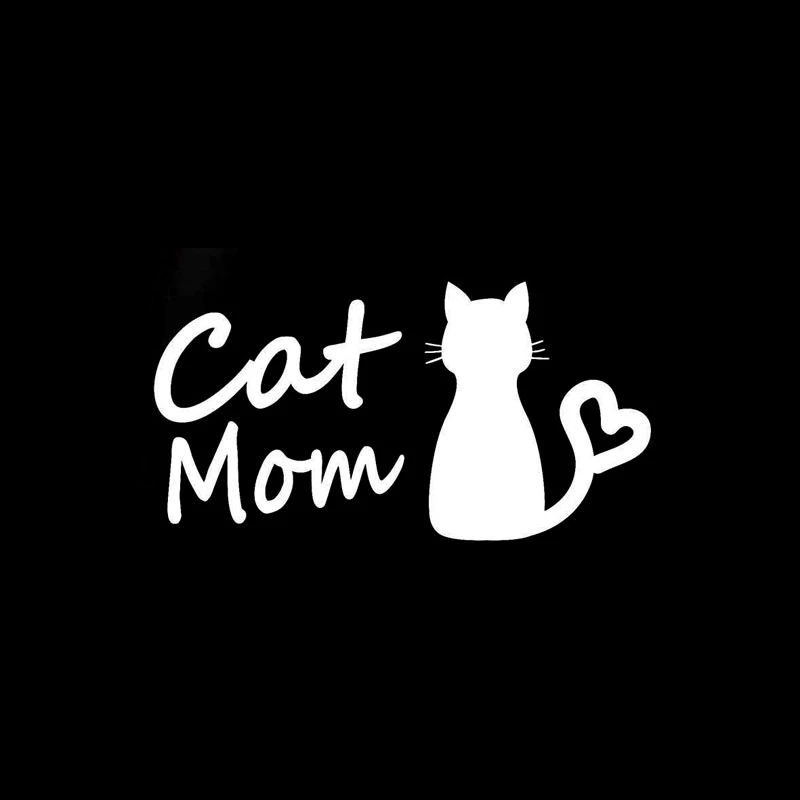 

Car Sticker Cat Mom Funny Decal Decor Cover Scratches Waterproof Sun Protection Interesting Vinyl,13cm*7cm