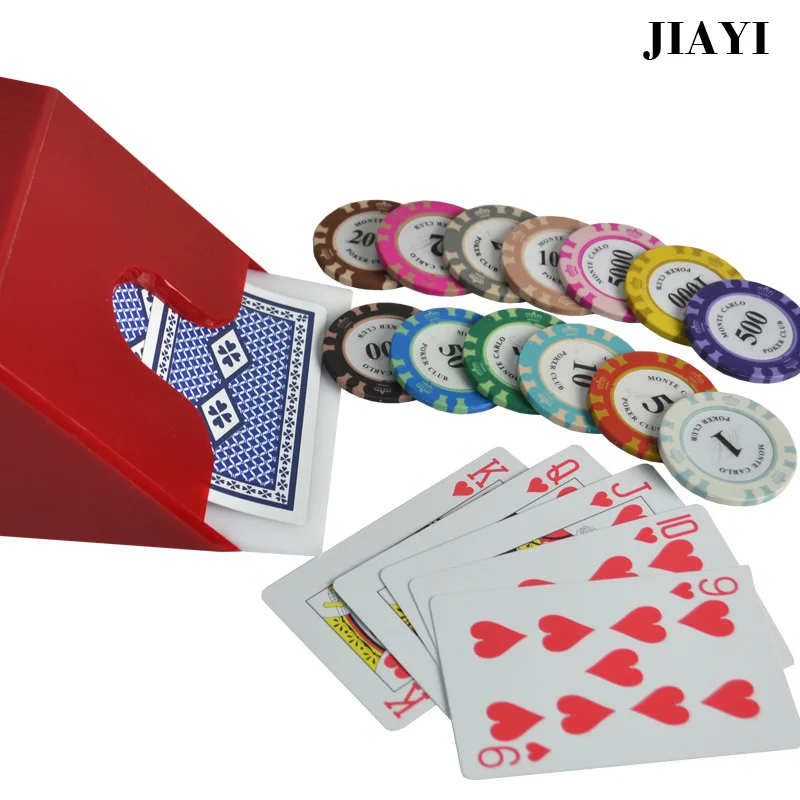 JIAYI Texas Holdem 100% Пластиковые ПВХ игральные карты игры покерные водонепроницаемые и