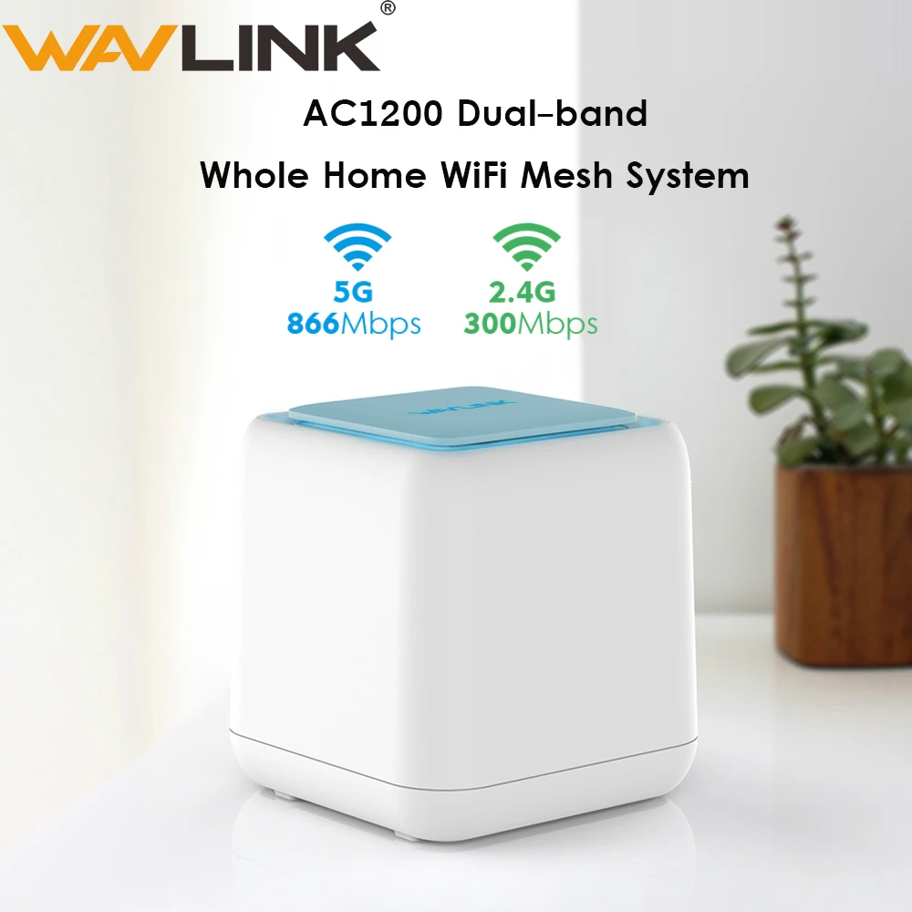 Wavlink Гигабитный беспроводной Wi Fi роутер 1200 Мбит/с 5 ГГц весь дом покрытие сетка WiFi