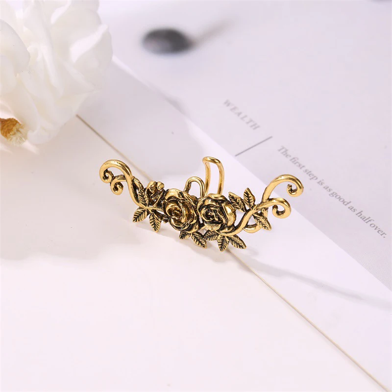 Женские серьги-клипсы Yobest из розового золота с кристаллами клипсы для ушей без