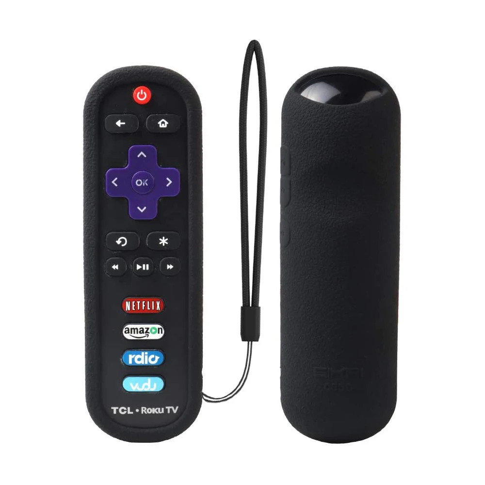 

SIKAI For TCL Roku RC280 Remote Case Silicone Shockproof Protective Cover for Roku 3600R / TCL Roku RC280 TV Remote Control Case