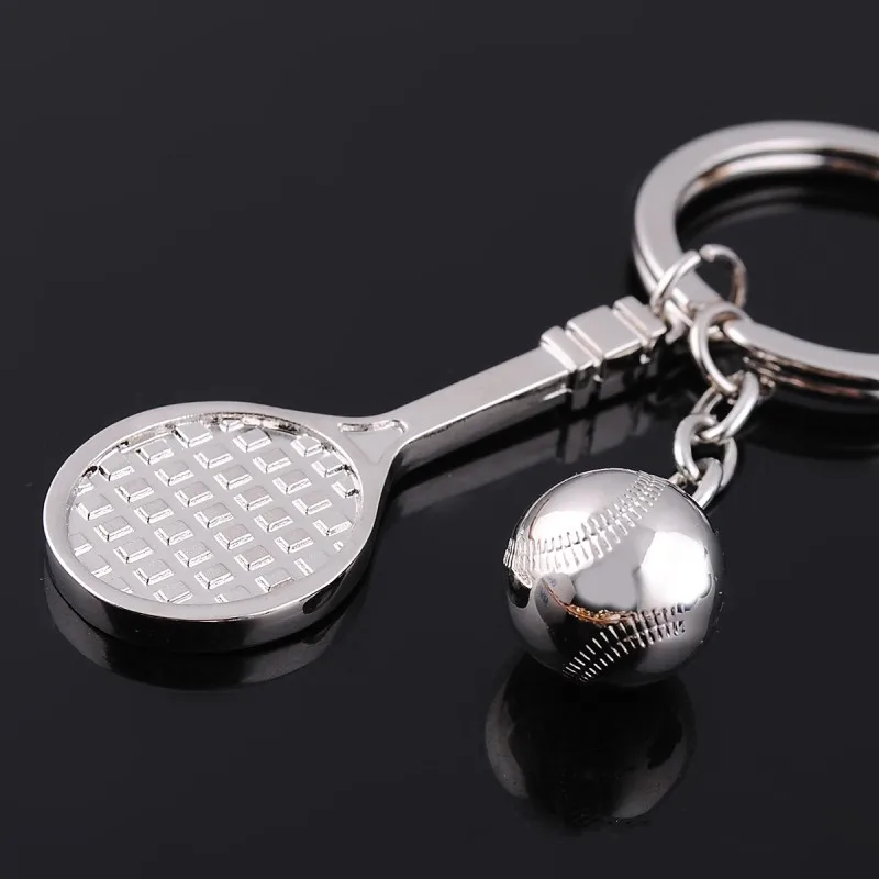 Брелок для ключей Mini Tennis подвеска в виде ракетки спортивный брелок поиски кольцо