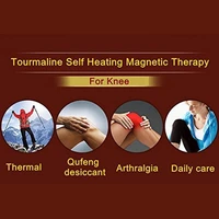 Hot 2 Pcs Self-Heating Knee Support Cold-Proof Adjustable Tourmaline Magnetic Therapy Pad Arthritis Brace Protective Belt