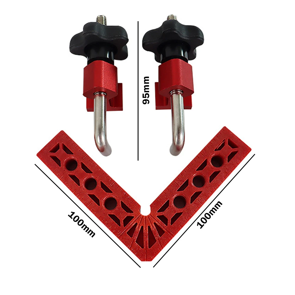 

Square Corner Clamping Ruler Plastic 90 Degree L-Shaped Auxiliary Fixture Clip Woodworking Square Corner Clamping Ruler