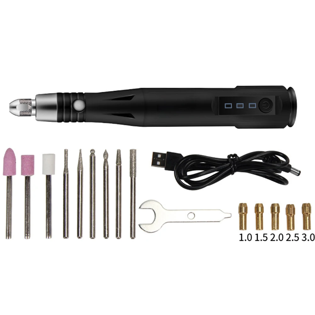 

3Levels Variable Speed 5v For Polishing 5000-15000rpm Sanding Cleaning Electric Grinder Rotary Tool USB Plug-in Engraving Home
