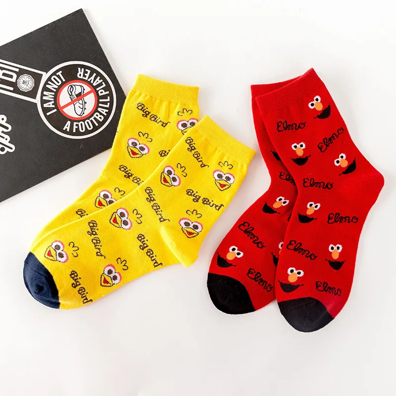 Женские хлопковые носки с мультяшными персонажами короткие милые хипстерские