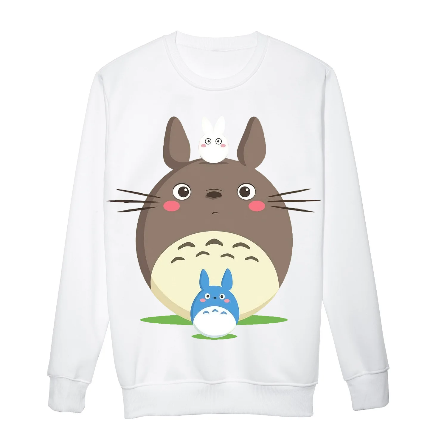 2019 толстовки Totoro 3D свитшоты милые худи с анимацией женский осенний спортивный костюм длинным рукавом