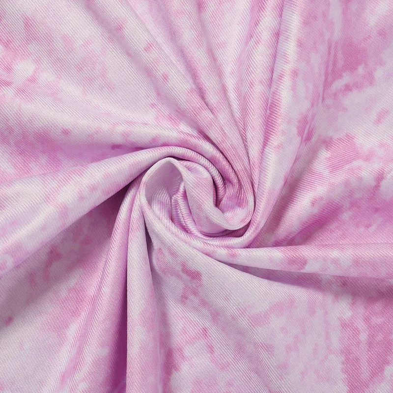 

Sexy Sport Sleeveless Bodycon Jumpsuit Summer 2021 Pink Tie Dye Print Romper Sleepwear Women One Piece Outfit