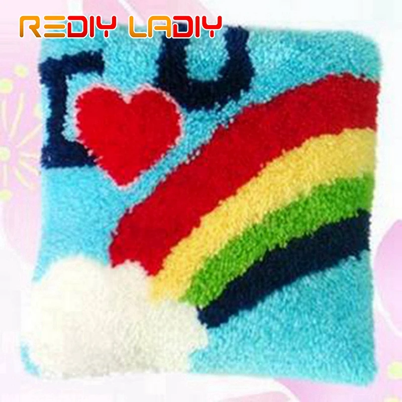 Крюк с защелкой Наборы надписью Rainbow Love Наволочка на подушку предварительно