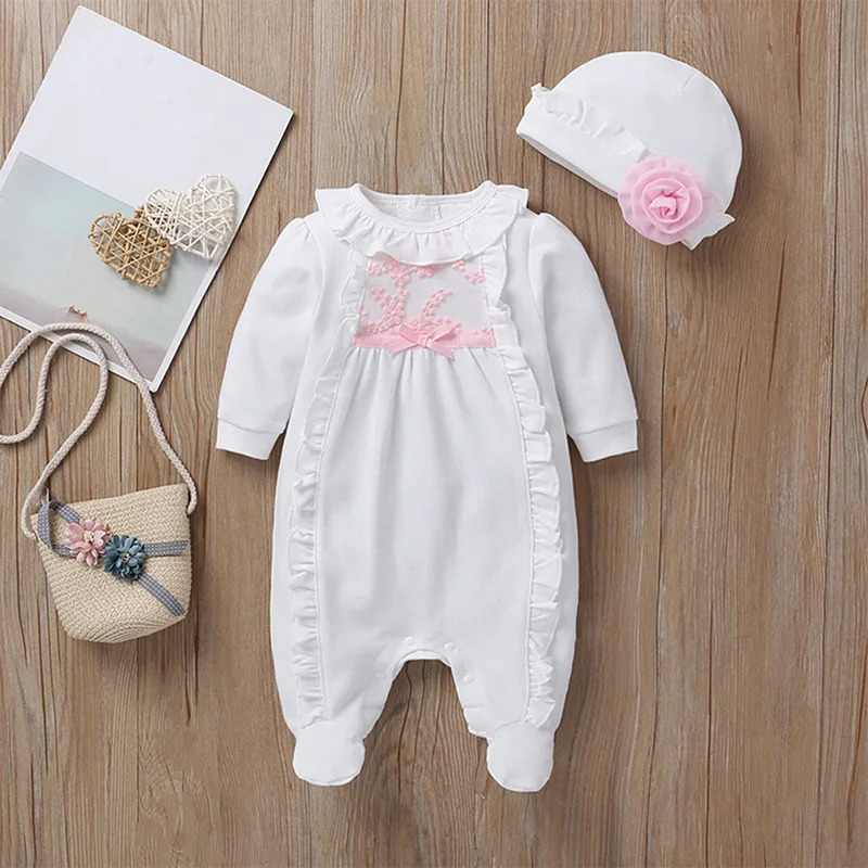 Для маленьких девочек комбинезон теплый зимний толстый для новорожденных Теплый