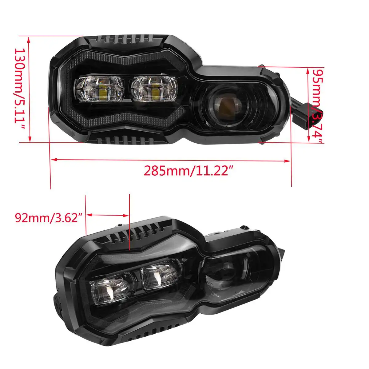 

Motorcycle LED Projector Headlight E24-mark Headlights For BMW F800GS F800R F 650 700 800 GS F800GS ADV Adventure