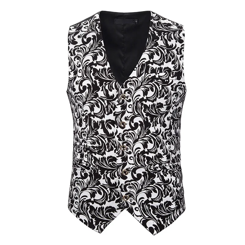 Для мужчин s Стимпанк Викторианский жилет а готическом стиле Серебряный