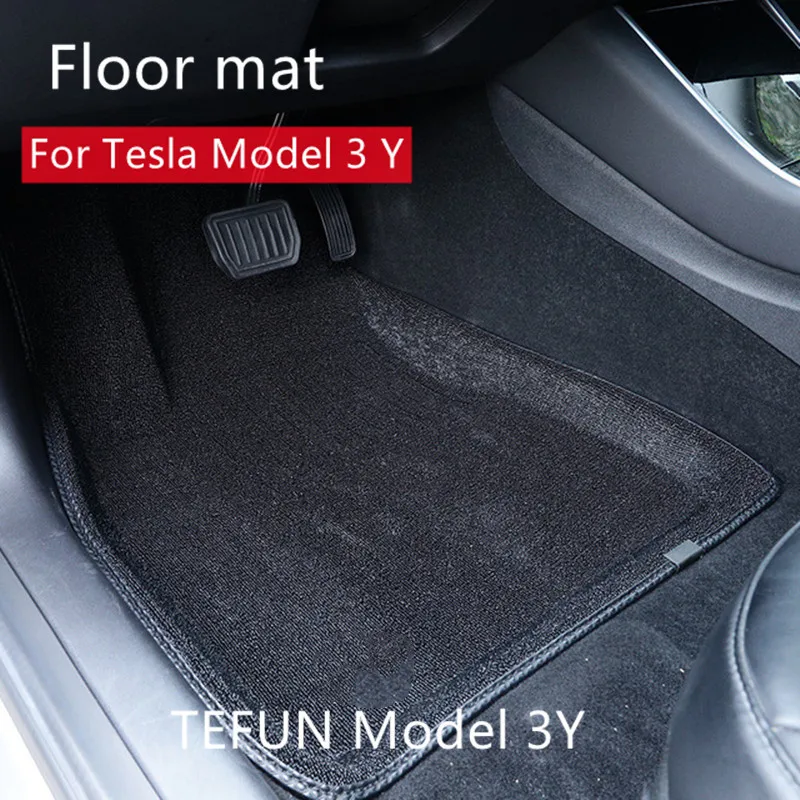 Специальный коврик для ног Tesla модель 3 Y автомобильный водонепроницаемый