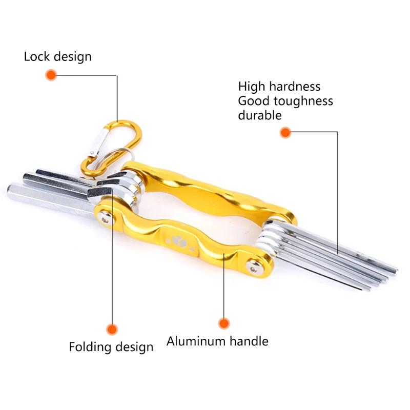 

Good Willfulness Sturdiness and Durability Tamper-proof Foldable Hex Wrench